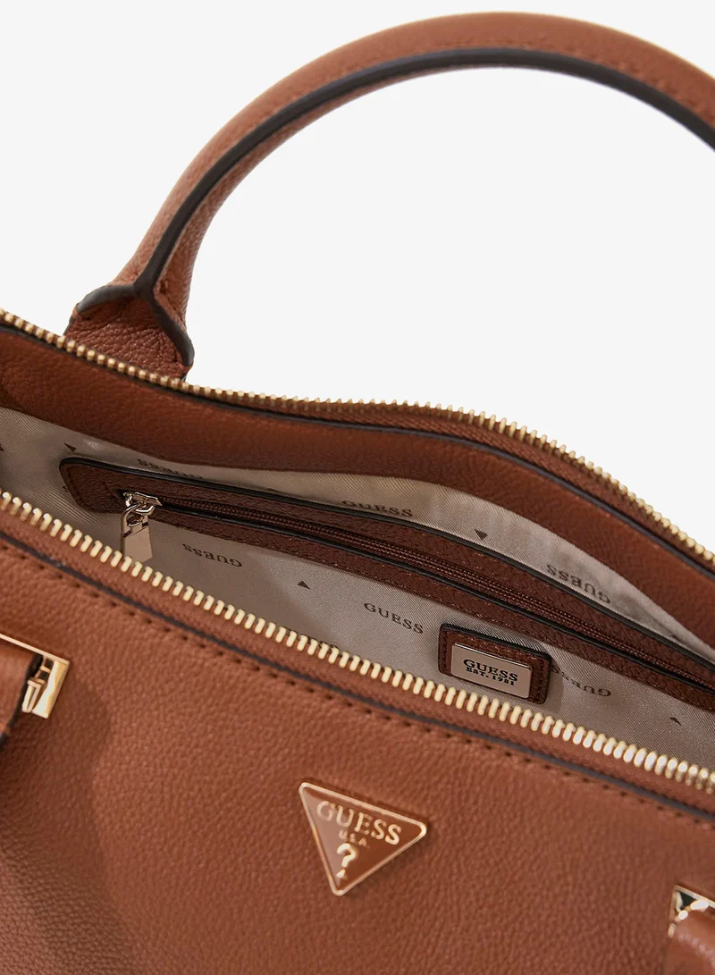 GUESS  Evie Triple Compartment  Satchel Bag for Women | Best Price UAE